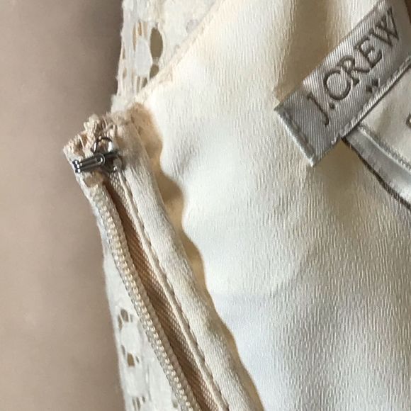 J Crew Factory Swirling Lace Fit and Flare Dress - Picture 6 of 11